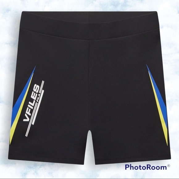 FILA x VFILES Brielle Bike Shorts, High Performance Cycling, Black, XL, RARE! - Picture 1 of 13
